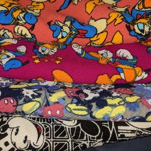Lularoe Disney Cassie Donald Duck skirt M